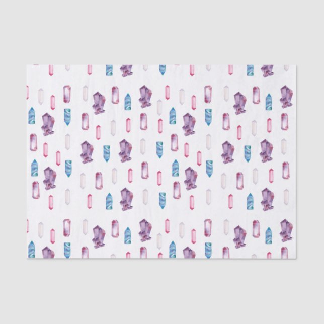 Magical Crystals Pattern Tissue Paper (Front)