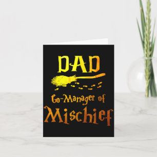 Magical Dad, Manager Of Mischief Birthday Family M Card
