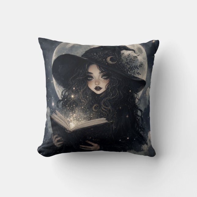 magical dark academia witchy design ||  cushion (Front)