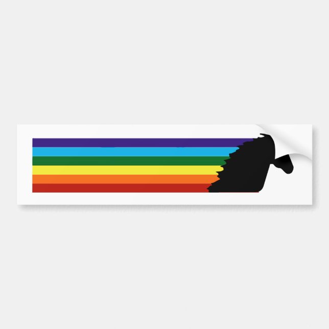 Magical DashinRainbow unicorn bumper stick Bumper Sticker (Front)