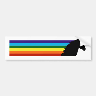 Magical DashinRainbow unicorn bumper stick Sticker