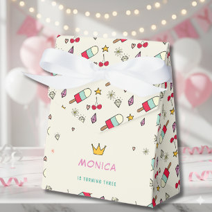 Magical day cats rabbits unicorns kids birthday favour box