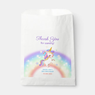 Magical Day Rainbow Stars Unicorn Birthday  Favour Bags