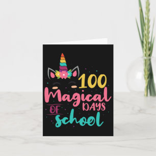Magical Days Of School Unicorn Gift Teacher Studen Card