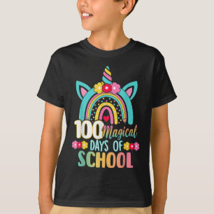 Magical Days Of School Unicorn Rainbow Teacher Stu T-Shirt