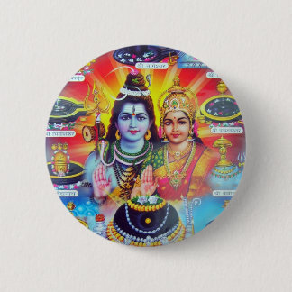 MAGICAL DEITIES OF HINDUISM 6 CM ROUND BADGE