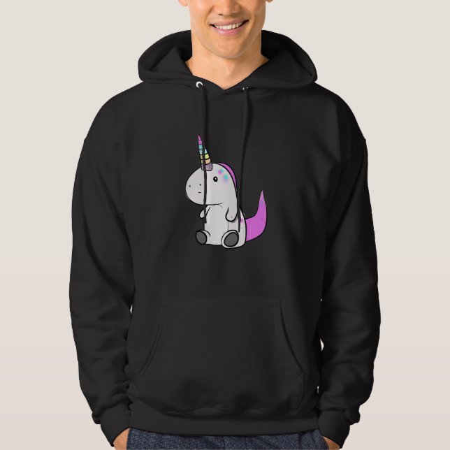 Magical Dinosaur Unicorn  1 Hoodie (Front)