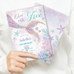 Magical Dive into Five Mermaid 5th Birthday Party Invitation<br><div class="desc">Immerse your guests in the captivating allure of an underwater world with its purple, and teal hues, whimsical mermaid tail, and charming sea-inspired elements. Setting the perfect tone for an extraordinary 5th birthday celebration, this invitation is guaranteed to make a splash and leave a lasting impression on all who receive...</div>