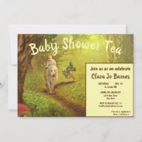 Magical Dog & Cat Baby Shower Tea Invitation