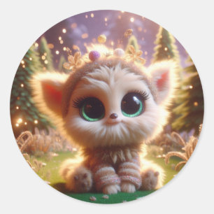 Magical Dog Classic Round Sticker