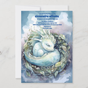 Magical Dragon Baby Shower Invitation