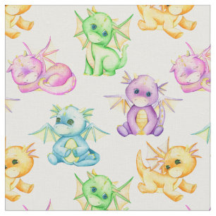 Magical Dragon Dreams Baby Shower Fabric