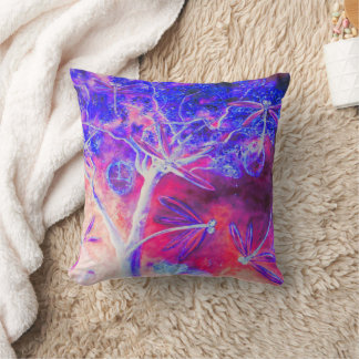 Magical Dragonfly Forest Cushion