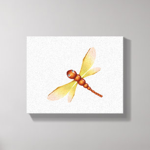 magical dragonfly made from chestnut and maple see canvas print