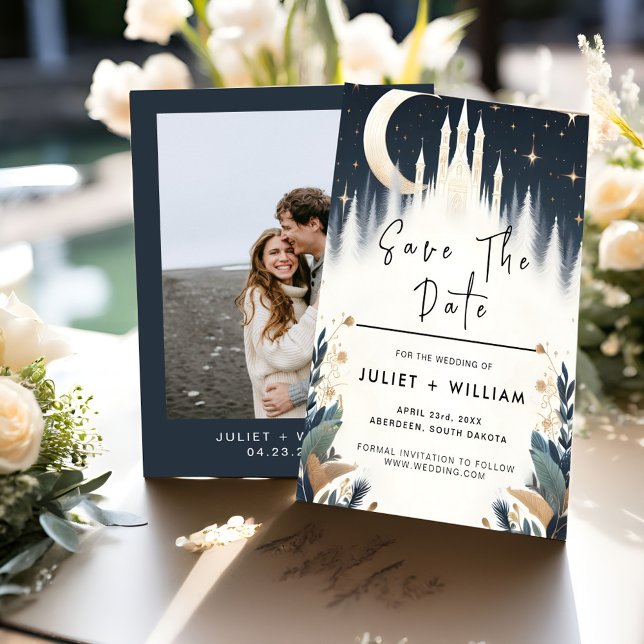 Magical Dream Mystical Stars Moon Wedding Save The Date (Creator Uploaded)