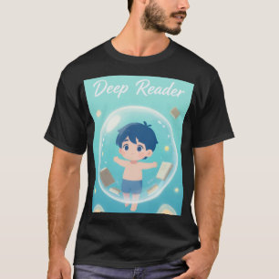 Magical Dreamer: Little Boy & Floating Books Whims T-Shirt