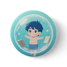 Magical Dreamer: Little Boy in a Bubble with Float