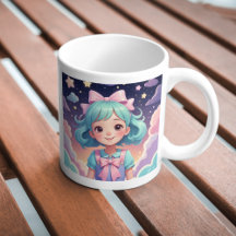 Magical Dreamy Girl Mug – Cute Pastel C Mug, 11 oz