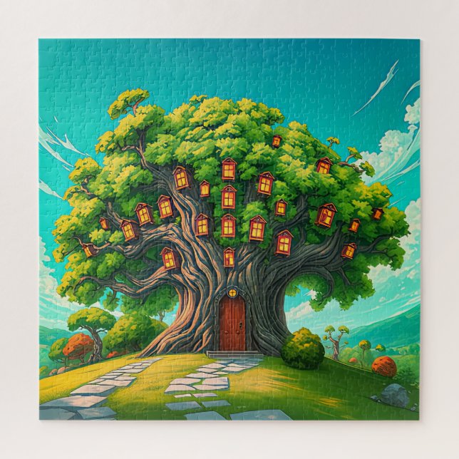 Magical dwelling jigsaw puzzle (Vertical)