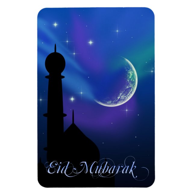 Magical Eid Night Islamic Greeting Flexible Magnet (Vertical)