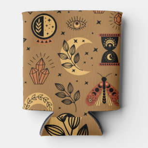 Magical Elements: Enchanting Seamless Pattern Can Cooler