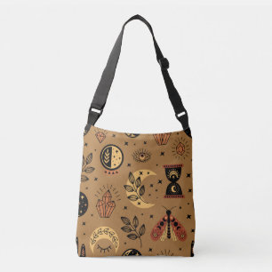 Magical Elements: Enchanting Seamless Pattern Crossbody Bag