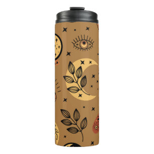 Magical Elements: Enchanting Seamless Pattern Thermal Tumbler