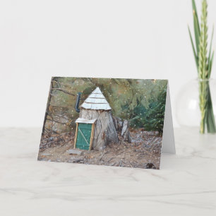 Magical Elf House Holiday Card