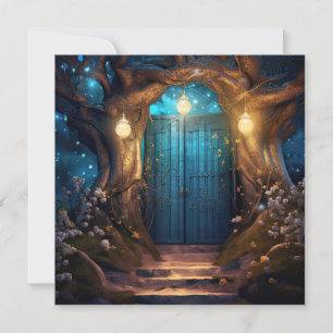 Magical Enchanted Forest Fantasy Antique Door