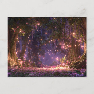 Magical Enchanted Forest Postcard