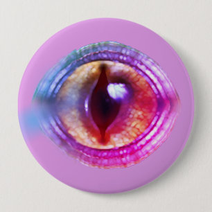 Magical Enchanted Purple Fantasy Dragon's Eye 10 Cm Round Badge