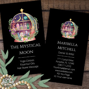 Magical Essential Oils Apothecary Yoga Crystals  Business Card