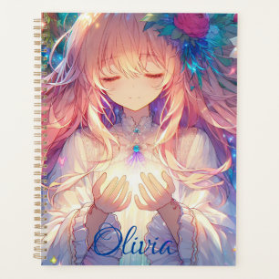 Magical Ethereal Anime Girl Personalised Planner