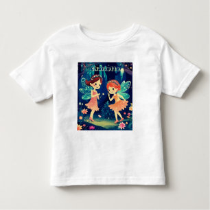 Magical Fairies Playing In The Forest Name Toddler T-Shirt