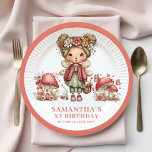 Magical Fairy 2nd Birthday Pink Flowers Paper  Plate<br><div class="desc">✅ For matching items search 73F in my collections ✅ Make your celebration magical with these whimsical girl birthday paper plates featuring a cute fairy, pink flowers, and charming mushrooms. Designed in soft blush and pastel pink tones, this enchanting floral theme creates a dreamy party atmosphere. Moreover, the combination of...</div>