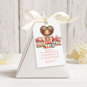 Magical Fairy 4th Birthday Pastel Pink Favour Gift Tags