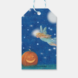 Magical Fairy and Jack O'Lantern Halloween party Gift Tags