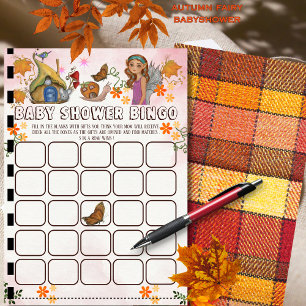 Magical Fairy Baby Shower Bingo Activity Card