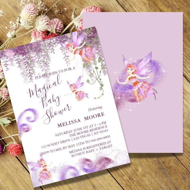 Magical Fairy Baby Shower Invitation (Creator Uploaded)