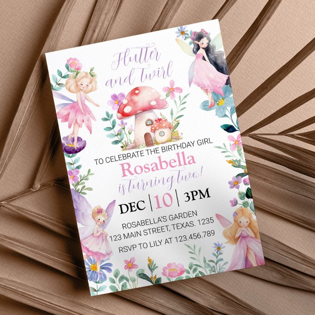 Magical Fairy Birthday Invitation Any Age (Creator Uploaded)