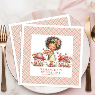 Magical Fairy Birthday Invitation Whimsical Garden Napkin