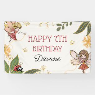 Magical Fairy Birthday Party Banner