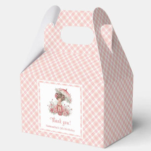 Magical Fairy Blush Pink Floral Girl Birthday  Favour Box