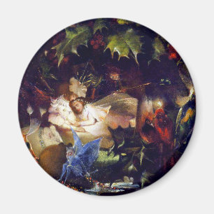 Magical Fairy Fantasy Painting: The Fairy Bower Magnet