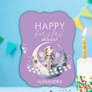 Magical Fairy First Girl Happy Birthday  Card