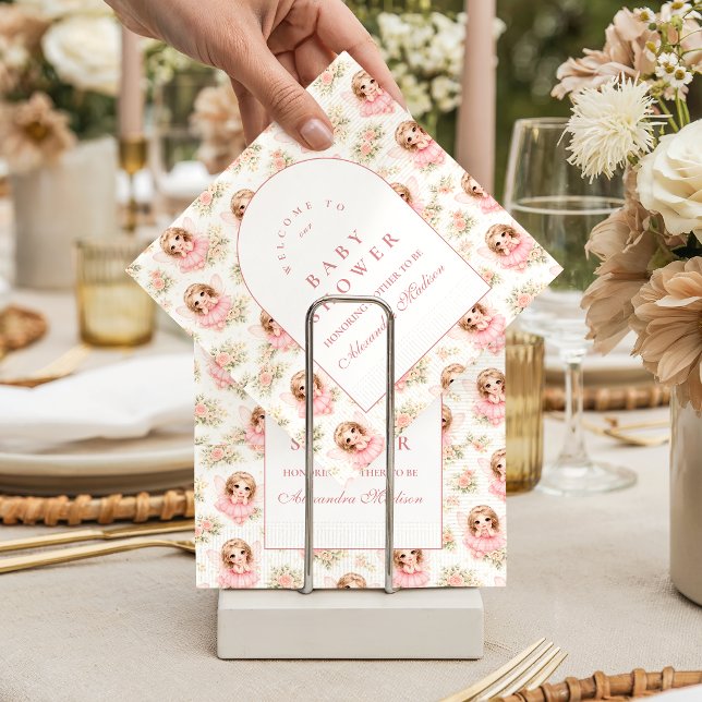 Magical Fairy Garden Baby Shower Napkin (Creator Uploaded)