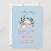 Magical Fairy Garden Mushrooms and Butterfly