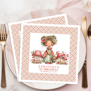 Magical Fairy Garden Whimsical Birthday Party  Napkin