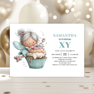 Magical Fairy Girl 3rd Birthday Pastel Cute invite