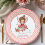 Magical Fairy Girl Birthday Floral Pink paper  Plate<br><div class="desc">✅ For matching items search 81B in my collections ✅ Make your celebration extra magical with these whimsical fairy girl birthday paper plates, designed in soft blush and pastel pink tones with delicate floral and flower accents. Featuring a cute fairy illustration, they bring charm, sweetness, and a dreamy fairytale feel...</div>